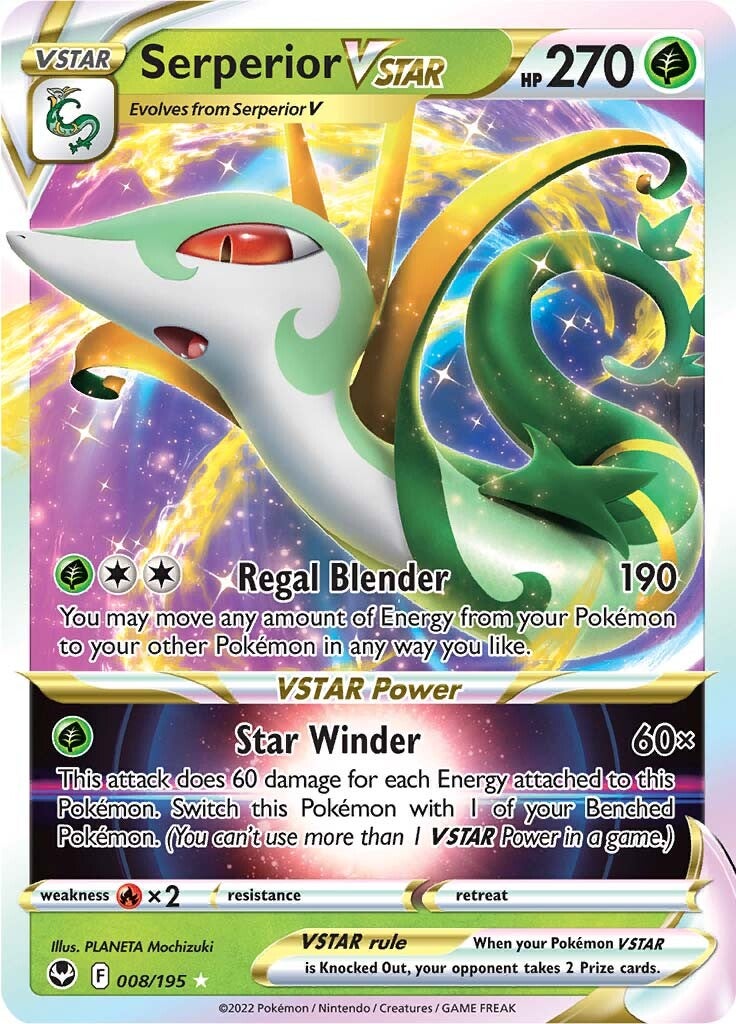 Serperior VSTAR (008/195) [Sword & Shield: Silver Tempest]