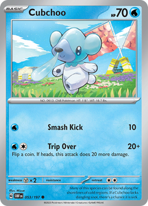 Cubchoo (053/197) [Scarlet & Violet: Obsidian Flames]