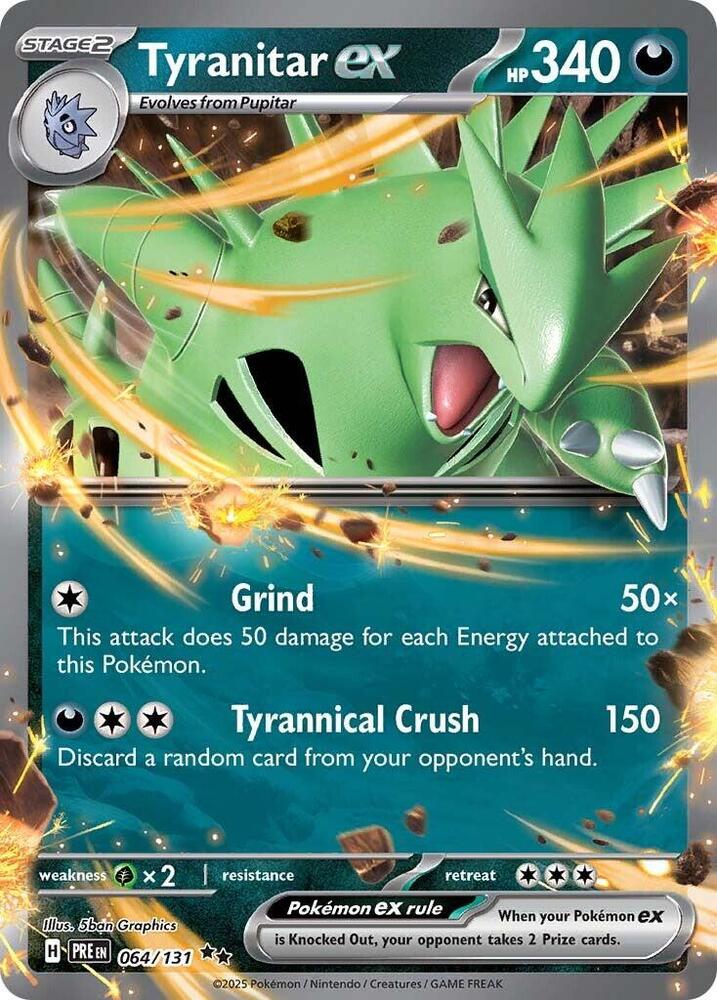 Tyranitar ex (064/131) [Scarlet & Violet: Prismatic Evolutions]