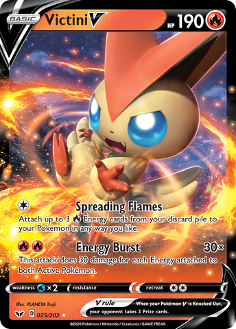 Victini V (025/202) [Sword & Shield: Base Set]