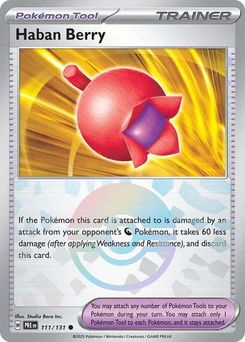 Haban Berry (111/131) (Poke Ball Pattern) [Scarlet & Violet: Prismatic Evolutions]