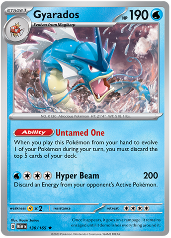 Gyarados (130/165) [Scarlet & Violet 151]