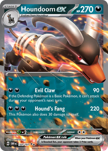 Houndoom ex (134/197) [Scarlet & Violet: Obsidian Flames]