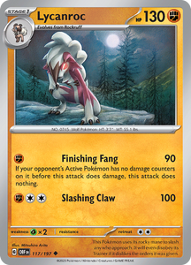 Lycanroc (117/197) [Scarlet & Violet: Obsidian Flames]