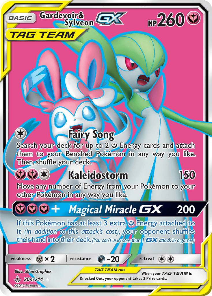 Gardevoir & Sylveon GX (204/214) [Sun & Moon: Unbroken Bonds]