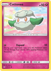 Cottonee (139/214) [Sun & Moon: Unbroken Bonds]