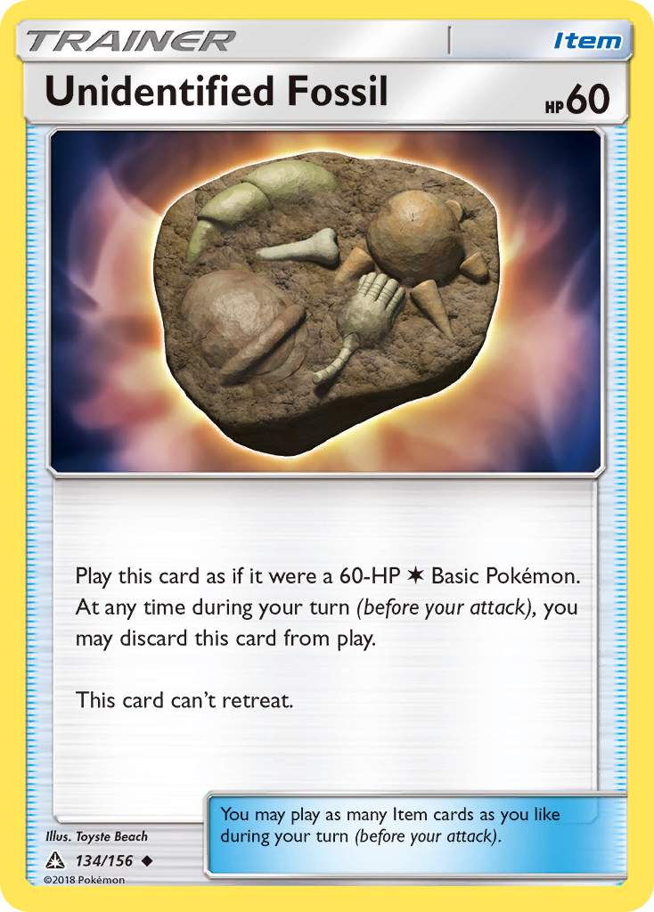 Unidentified Fossil (134/156) [Sun & Moon: Ultra Prism]