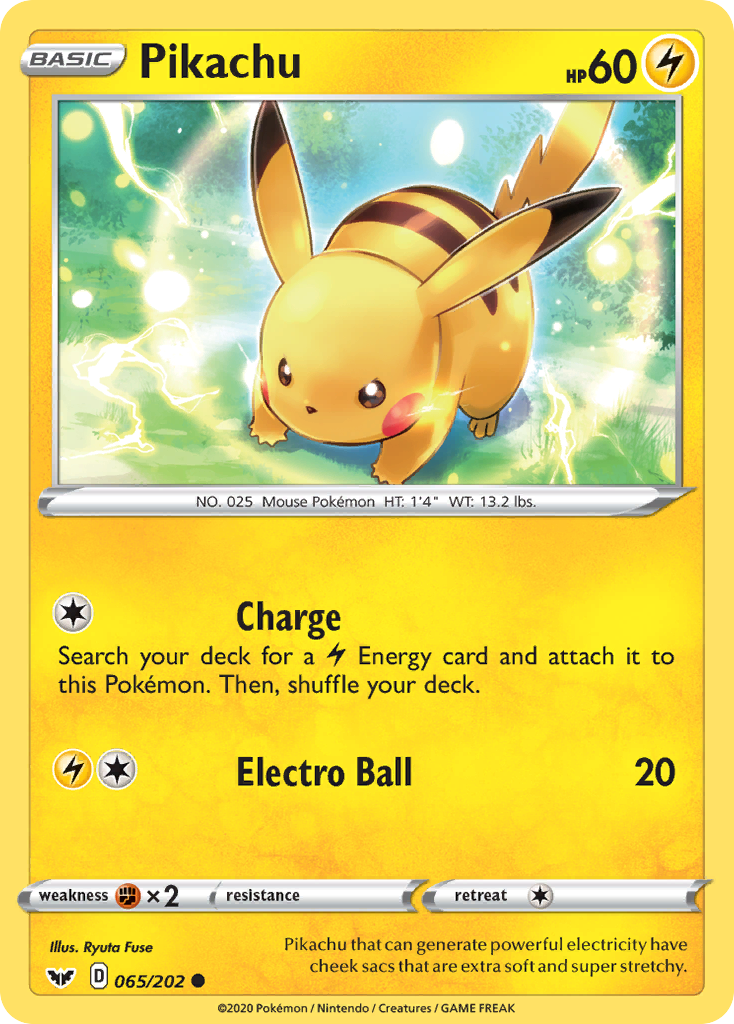 Pikachu (065/202) [Sword & Shield: Base Set]