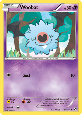 Woobat (50/114) [Black & White: Base Set]